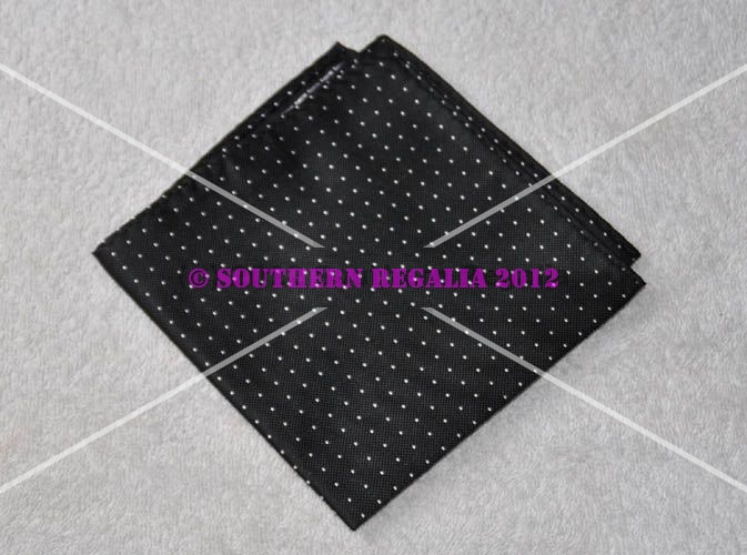 Handkerchief - Black with Spots - Click Image to Close